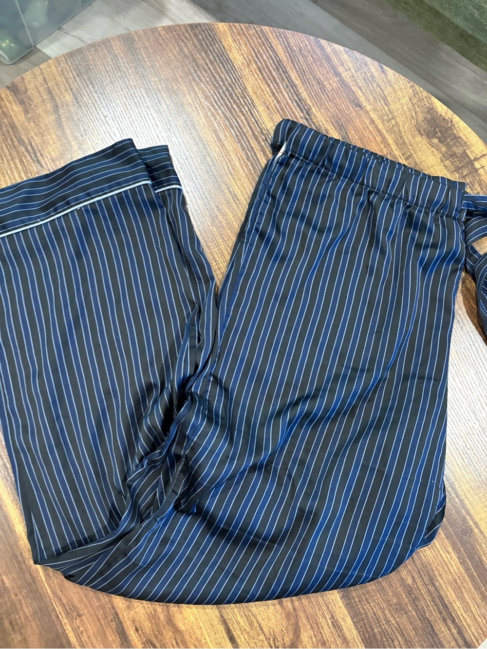 Victoria's Secret Navy and White Striped Button-Front Top